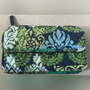 Vera Bradley Green and Blue Floral Wallet